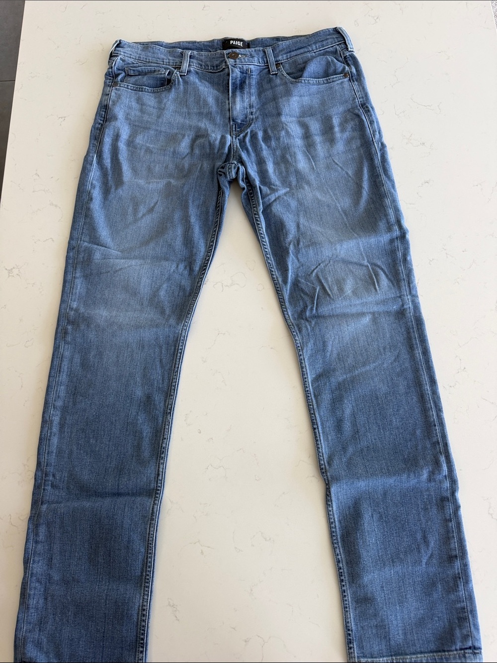 PAIGE Men's Lennox Jeans in Blue Denim